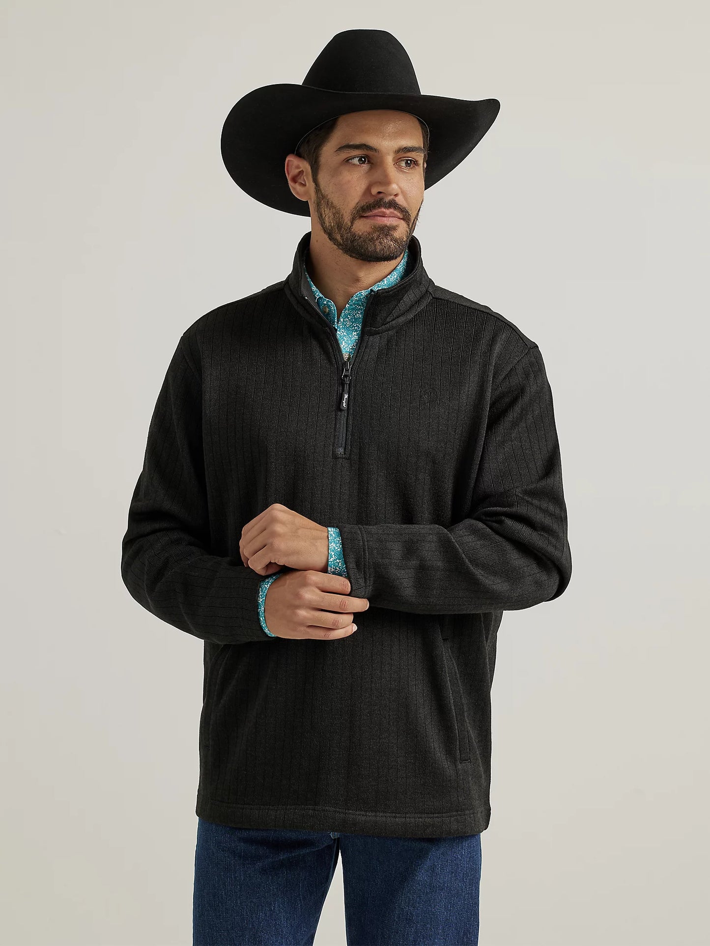 WRANGLER GEORGE STRAIGHT 1/4 ZIP PULLOVER