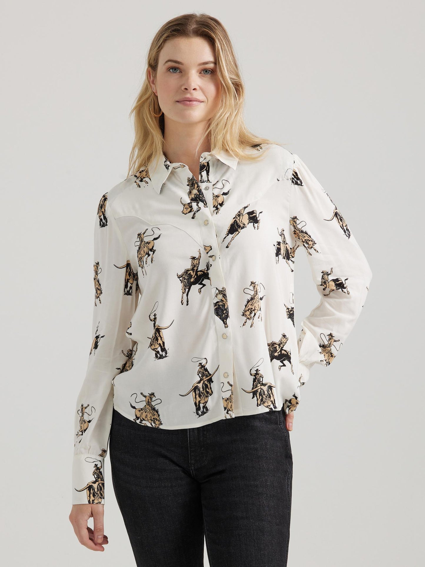 WRANGLER RETRO WHITE RODEO BLOUSE
