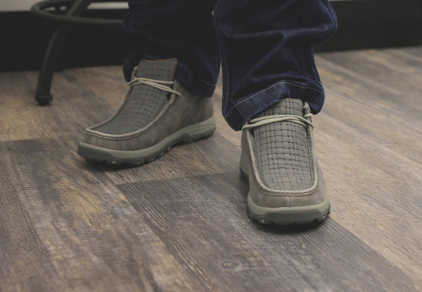 MENS TWISTED X DRIVING MOC GREY