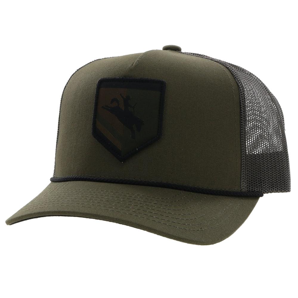 HOOEY TIBBS ROUGHY OLIVE HAT