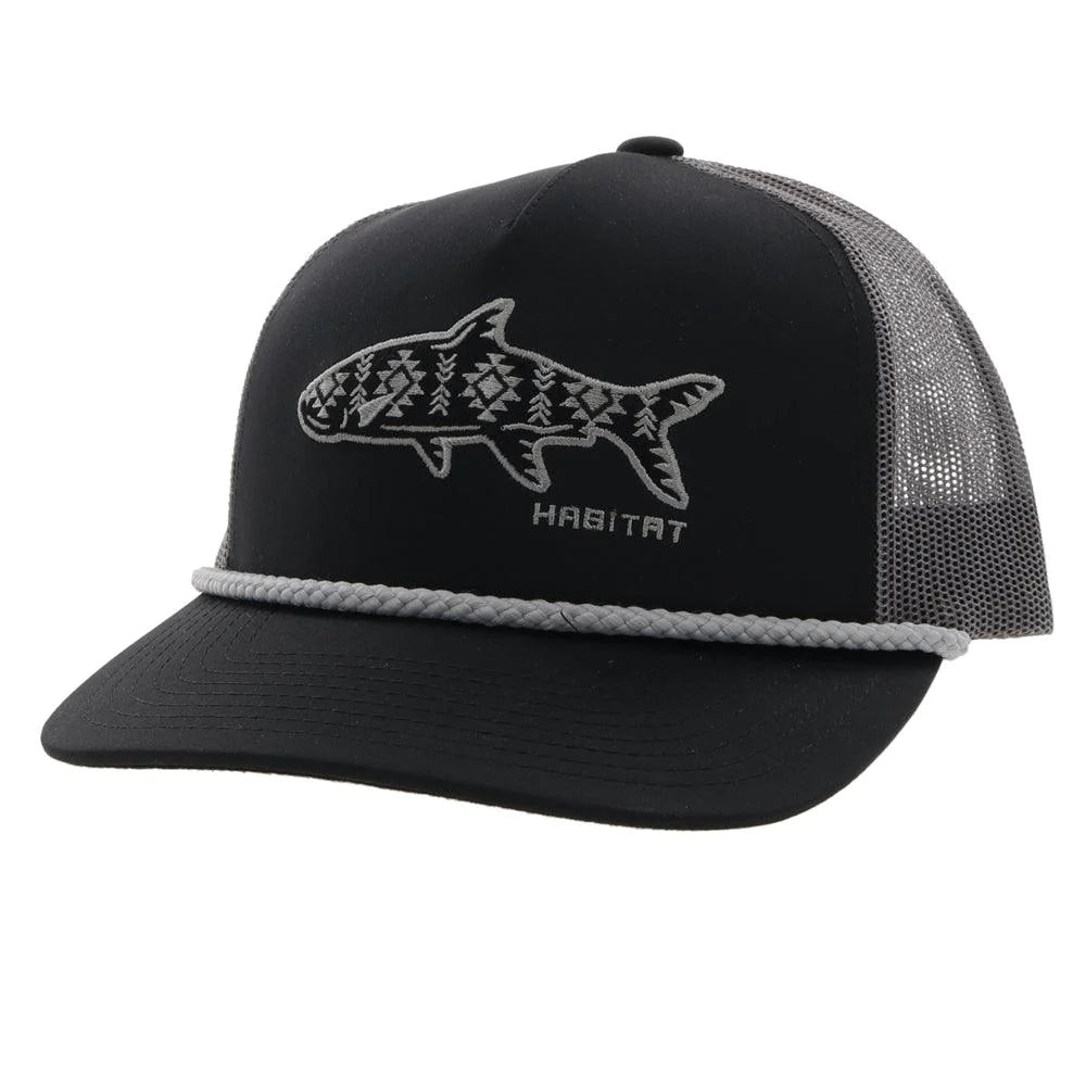 HOOEY HABITAT BLK/CHAR HAT