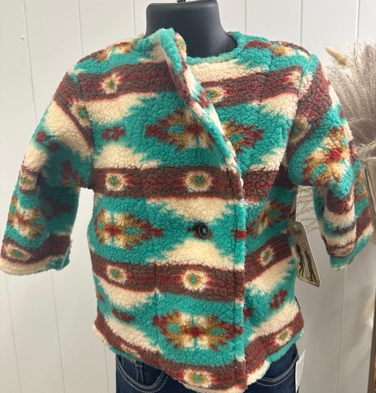 WRANGLER BABY GIRL MULTIPRINT SHERPA