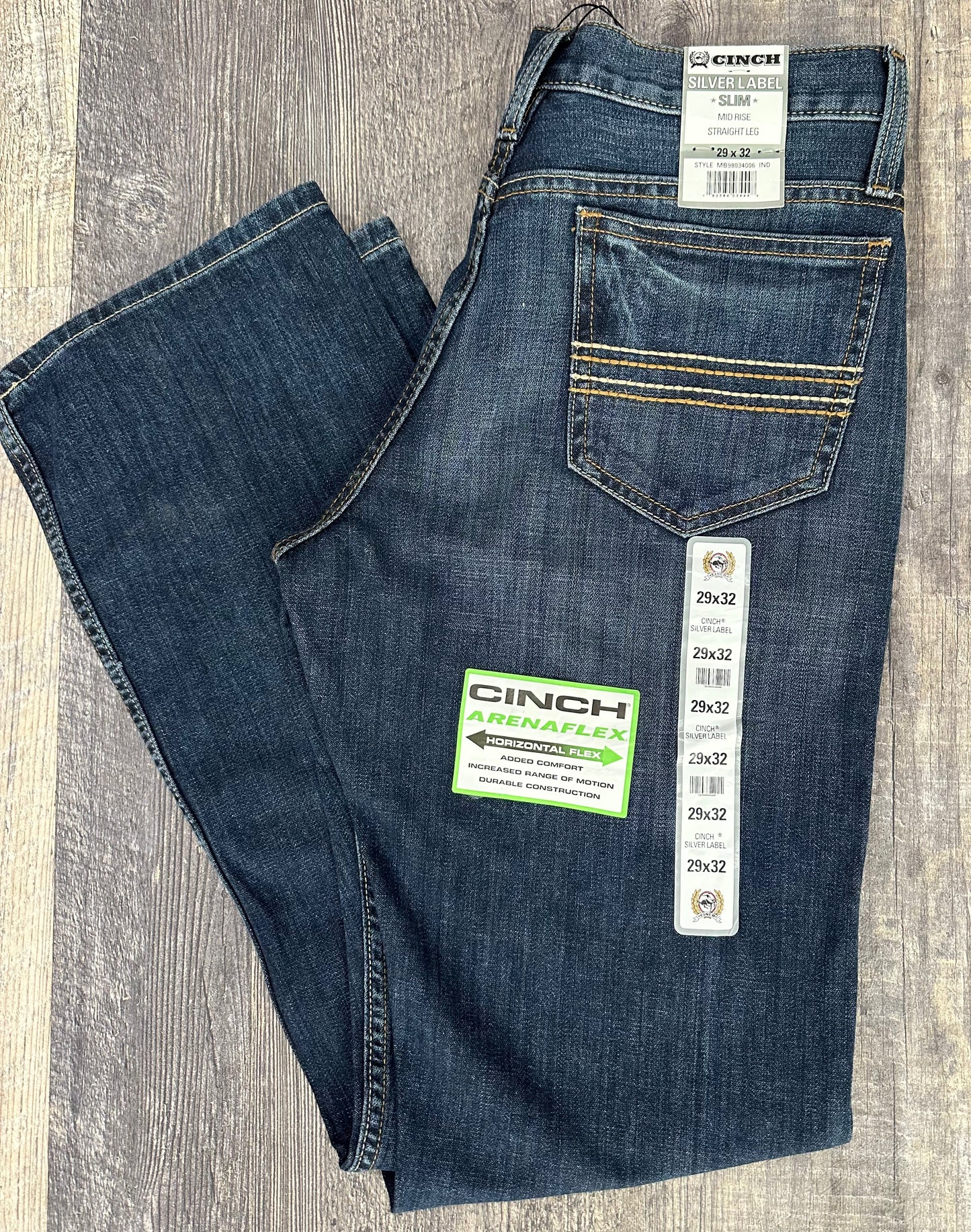 CINCH MEN SILVER LABEL DENIM DARK STONE