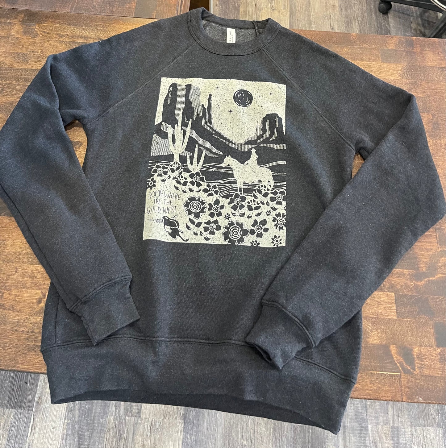 WESTERN PRINTED CREW NECK