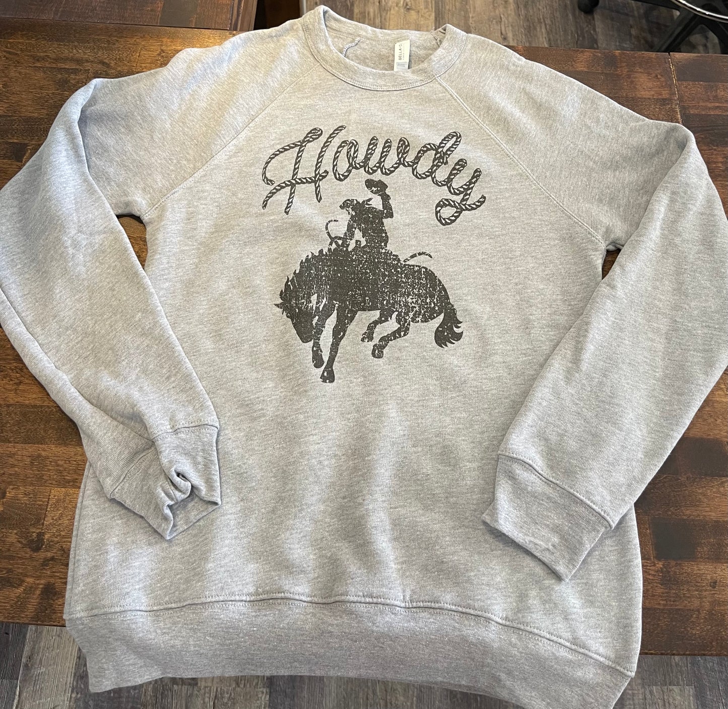 WESTERN PRINTED CREW NECK