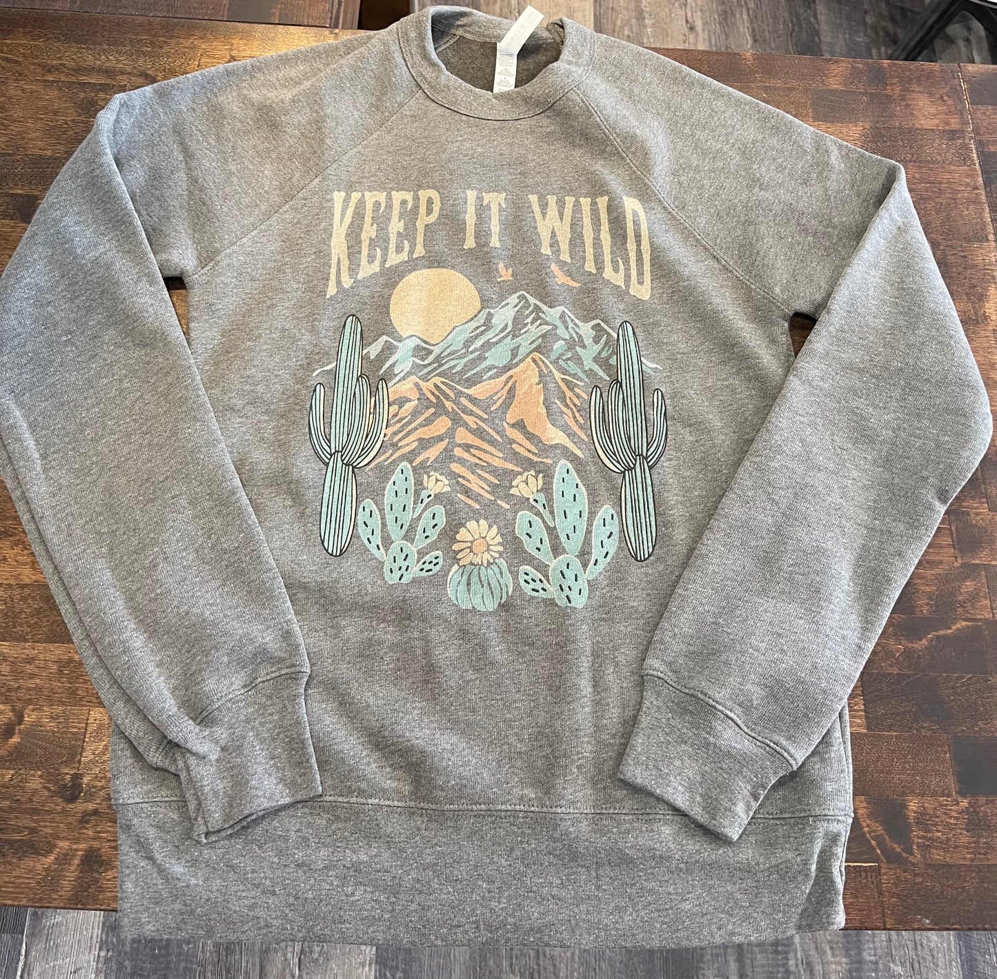 WESTERN PRINTED CREW NECK