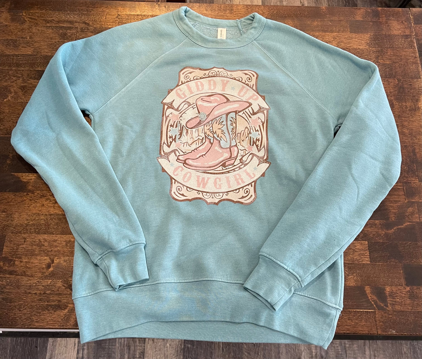 WESTERN PRINTED CREW NECK