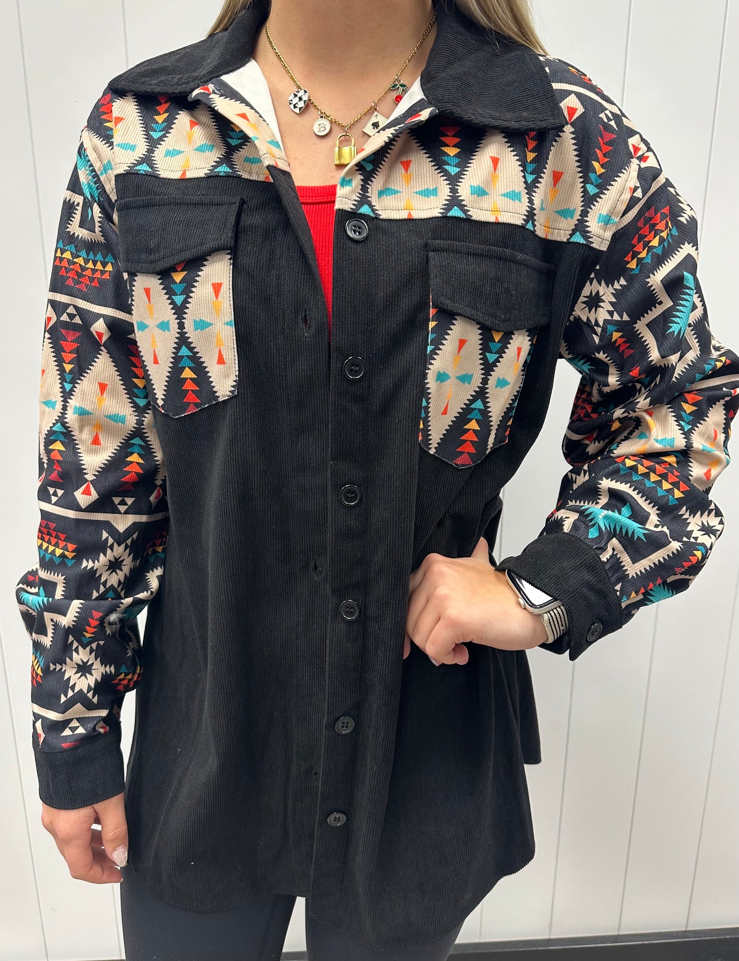 BLACK WILD SIDE SHACKET