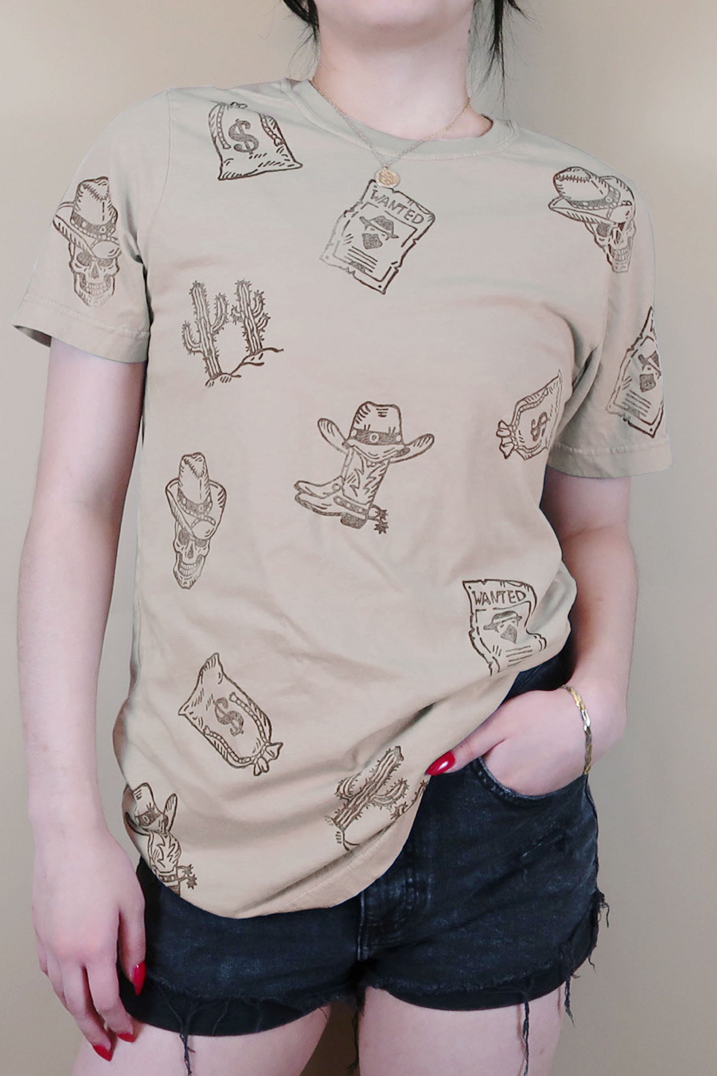 WESTERN PRINT GRAPHIC TEE