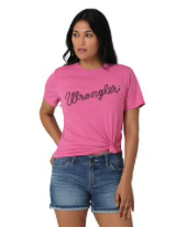 WRANGLER WOMENS PINK TEE