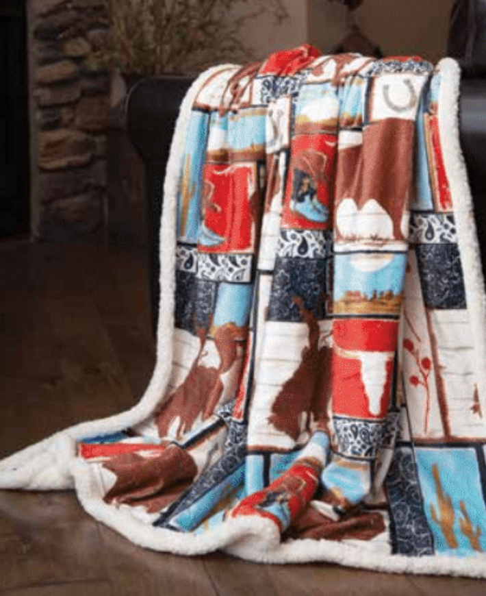 SHERPA THROW BLANKETS 54X68