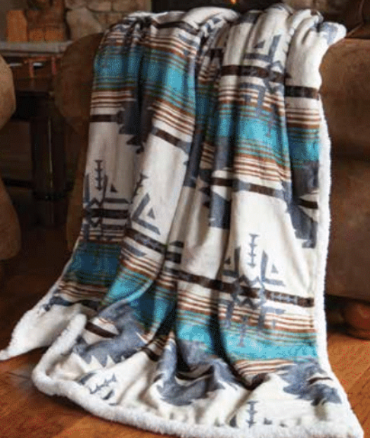 SHERPA THROW BLANKETS 54X68