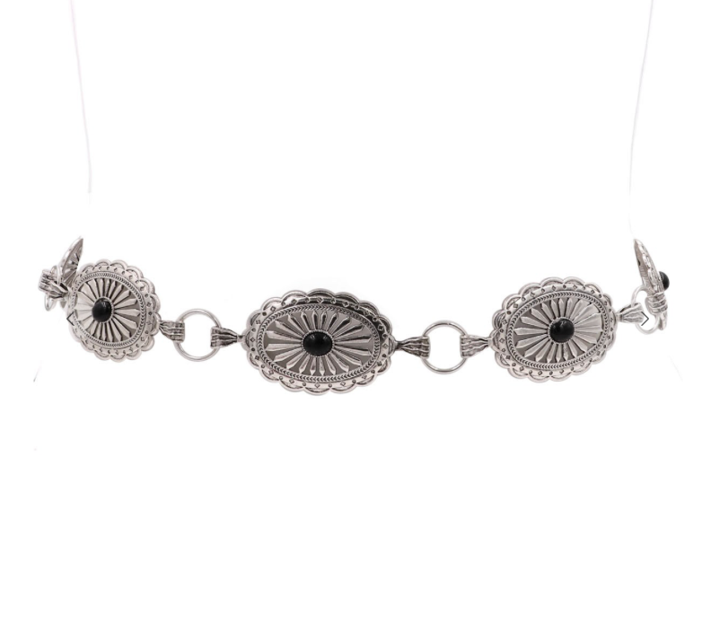 METAL WESTERN CONCHO BELT
