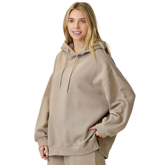 MOCHA OVERSIZE SWEAT SET