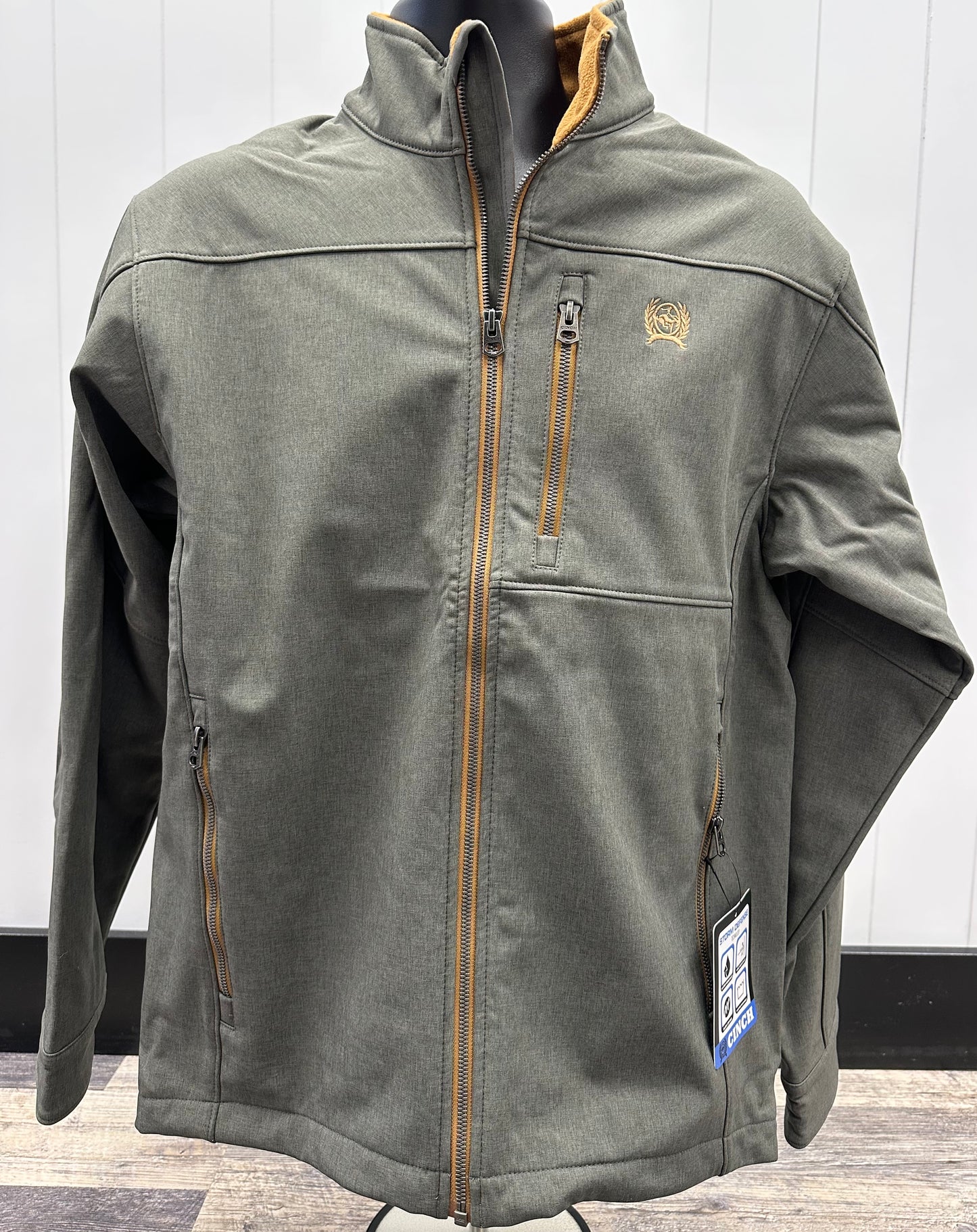 CINCH MENS GREY SLICK JACKET