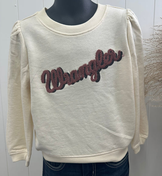WRANGLERS GIRLS WHITE SWEATSHIRT