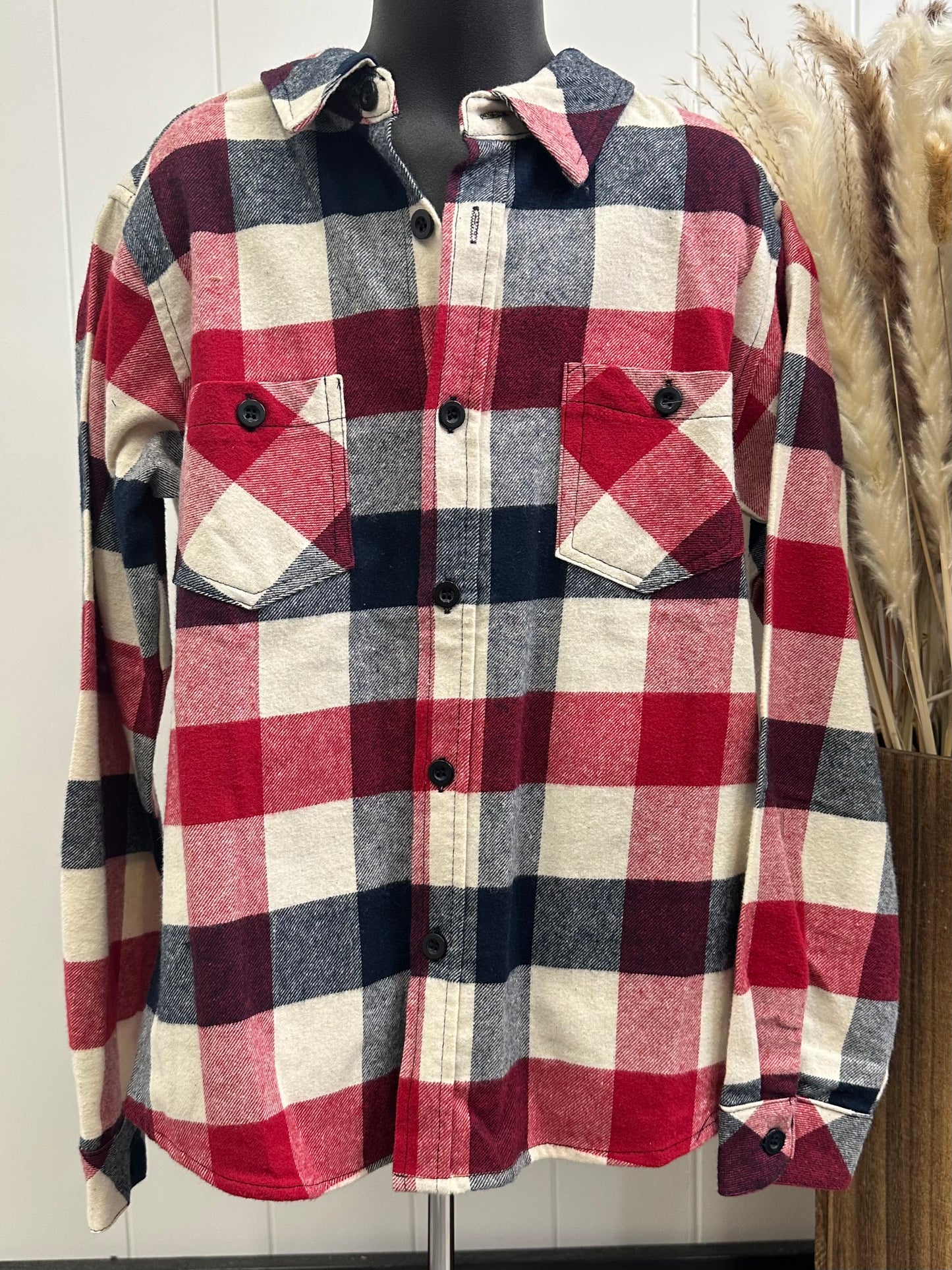 BOYS BUFFALO CHECK BUTTON UP LS