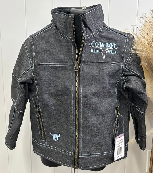 YOUTH BLACK GHOST SKULL WOODSMAN JACKET