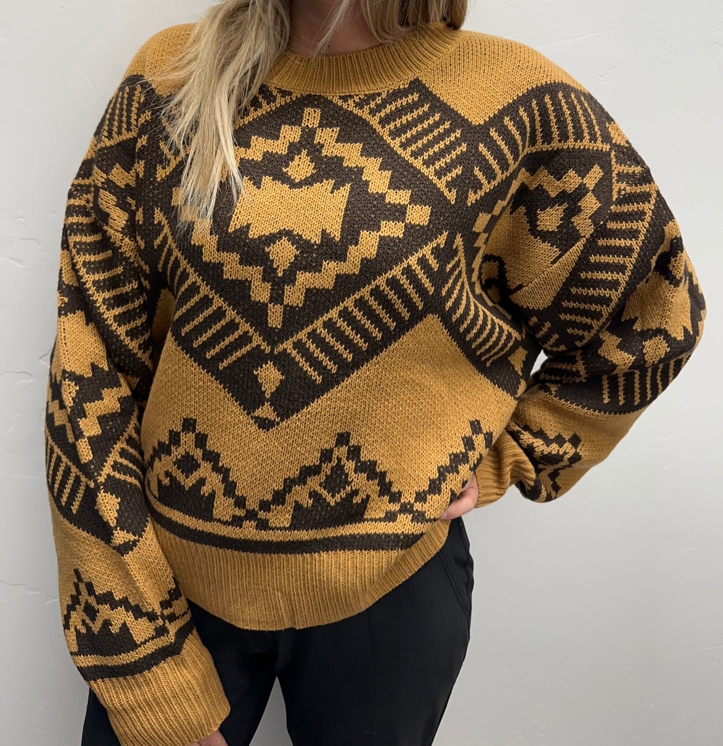 WRANGLER WOMENS RETRO AZTEC SWEATER