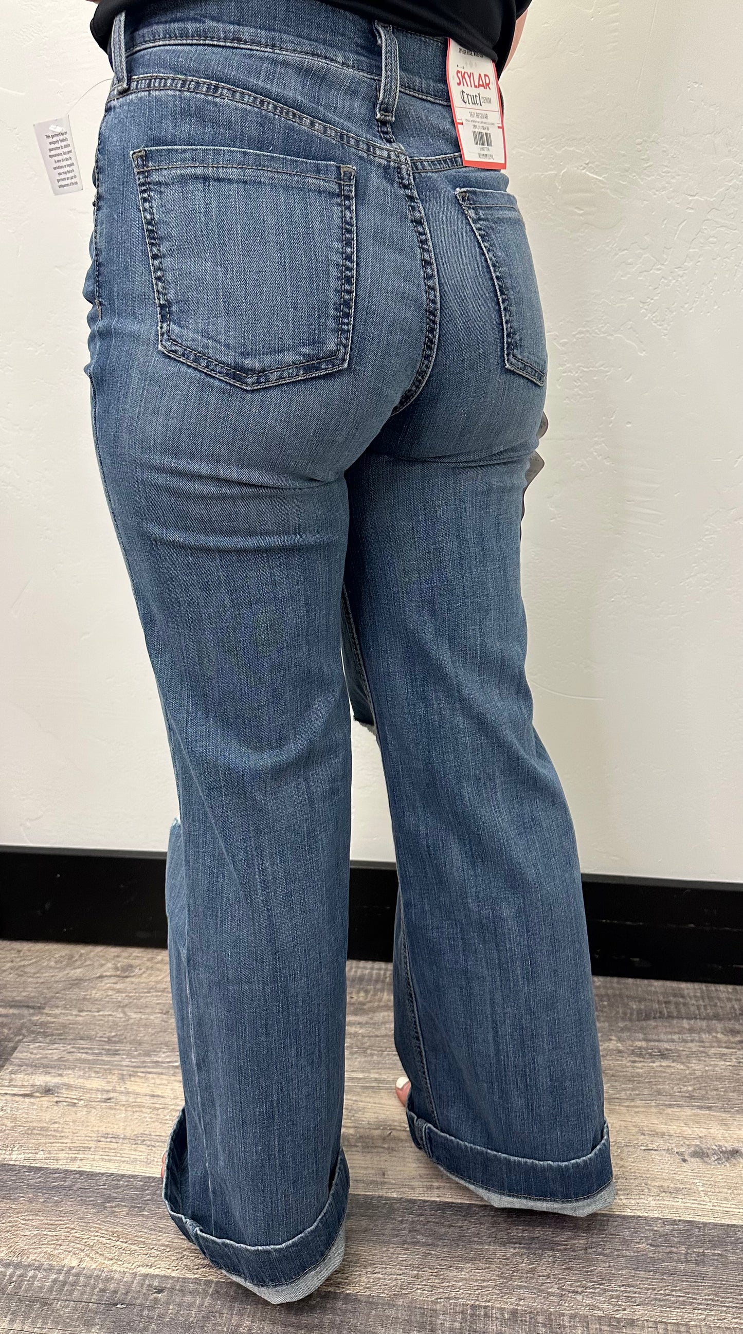 CRUEL WOMEN'S SKYLAR WIDE LEG JEANS