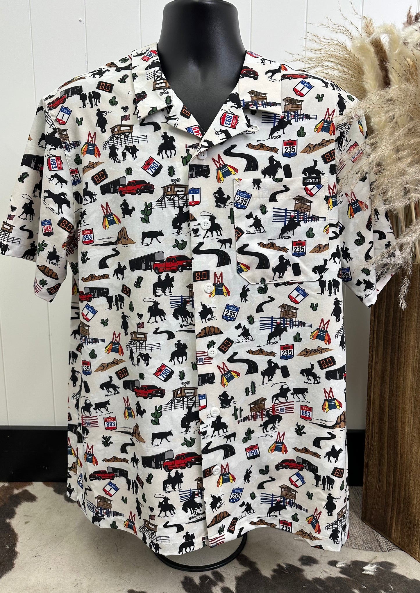 CINCH SHORT SLEEVE RODEO BUTTON UP