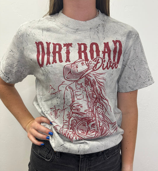 DIRT ROAD BLAST GREY TEE