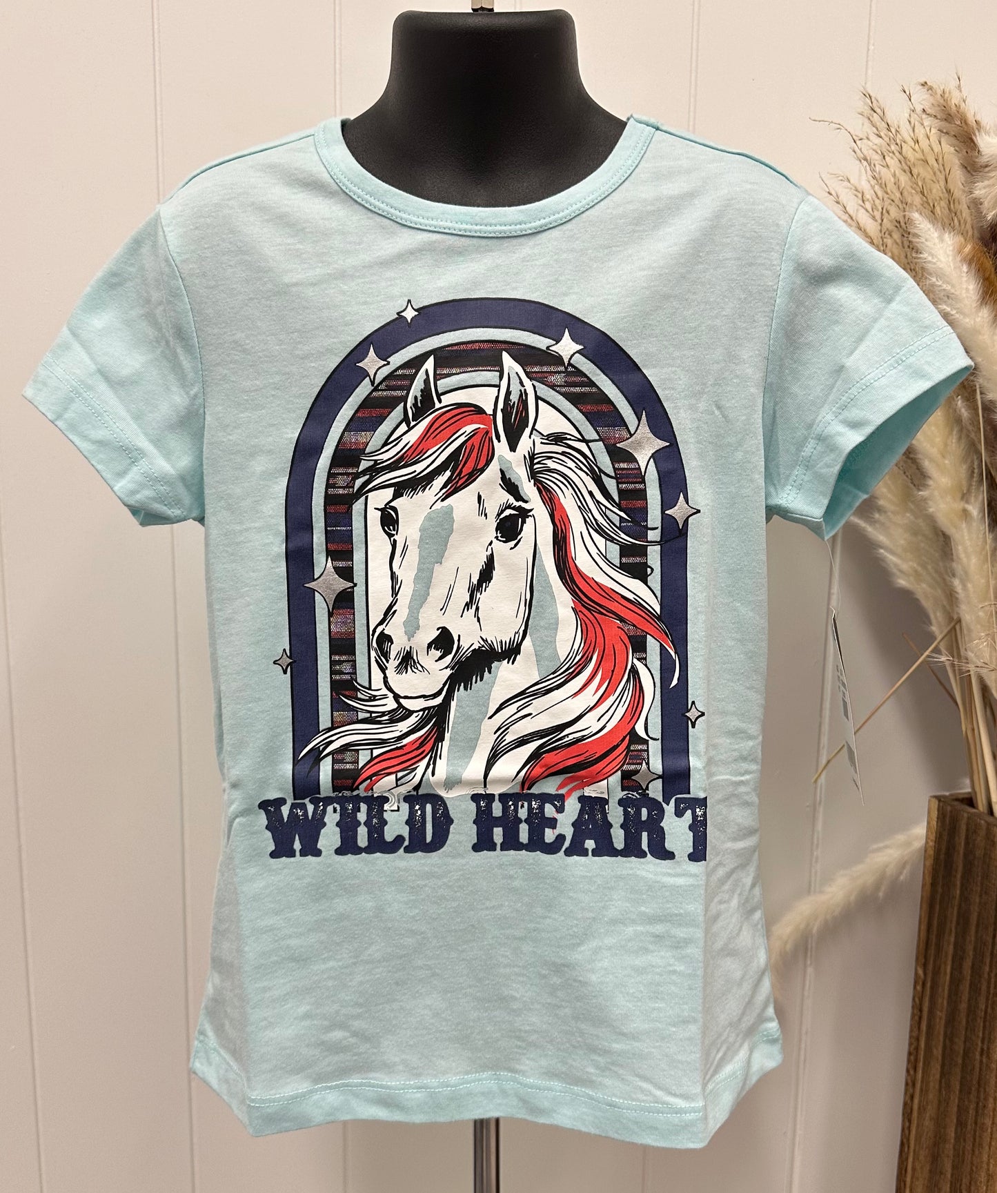 CINCH GIRLS WILD HEART JERSEY TEE