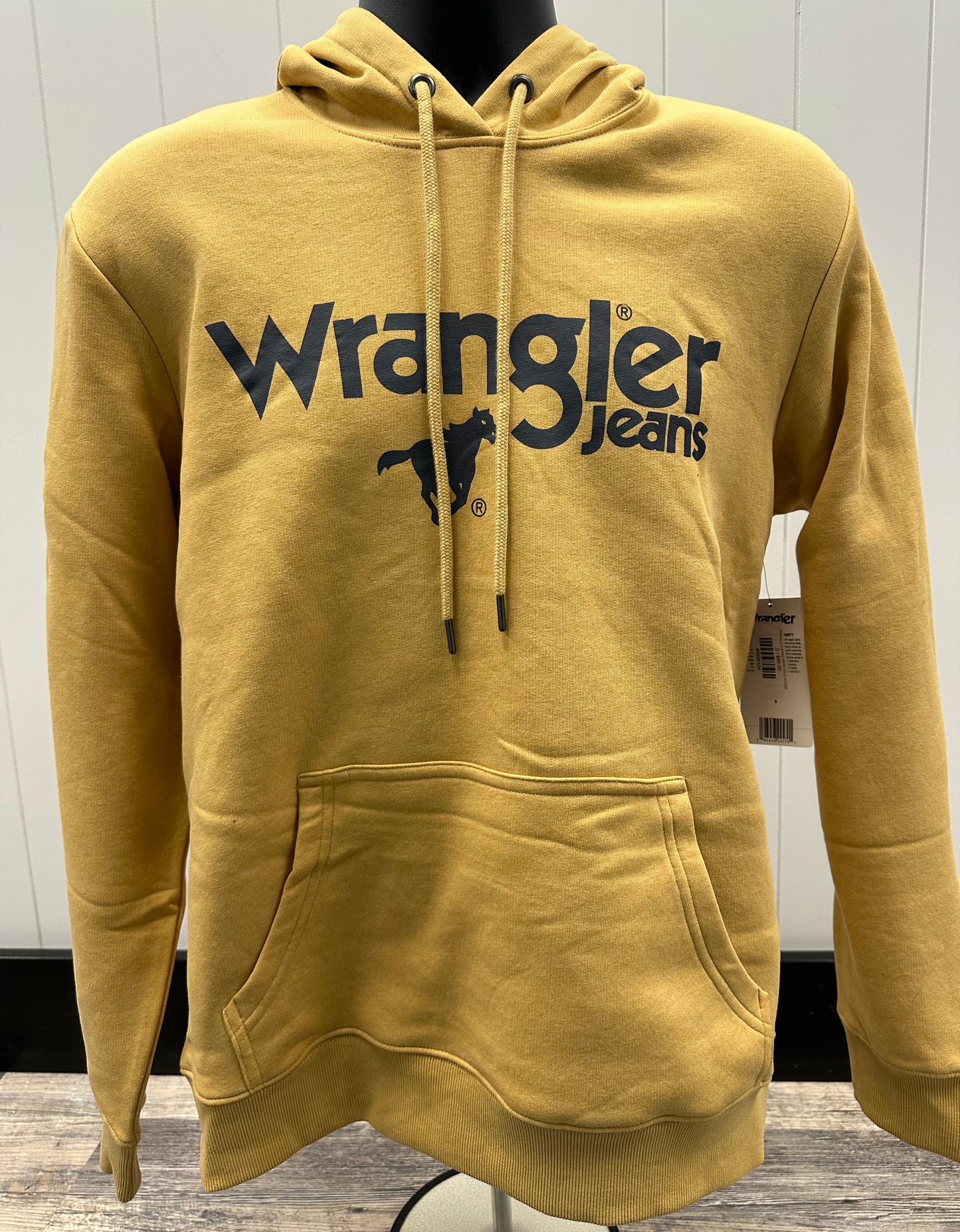 WRANGLER JEANS MENS GOLD HOODIE