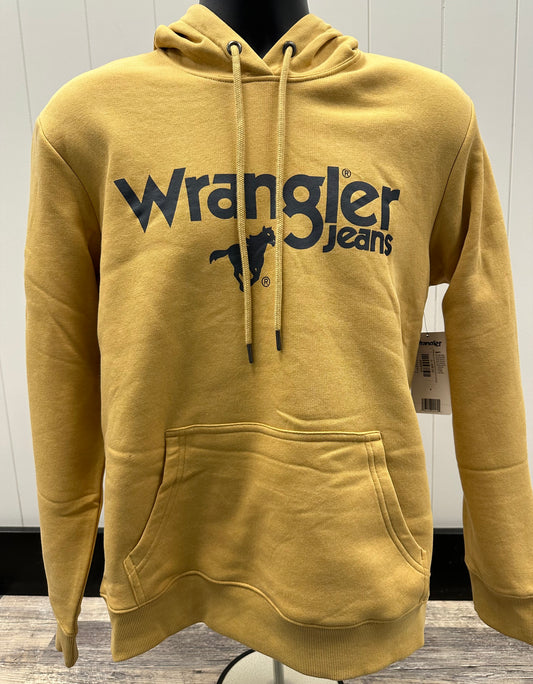 WRANGLER JEANS MENS GOLD HOODIE