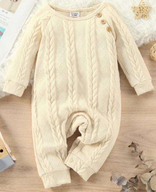 BABY LONG SLEEVE KNIT WITH BUTTONS