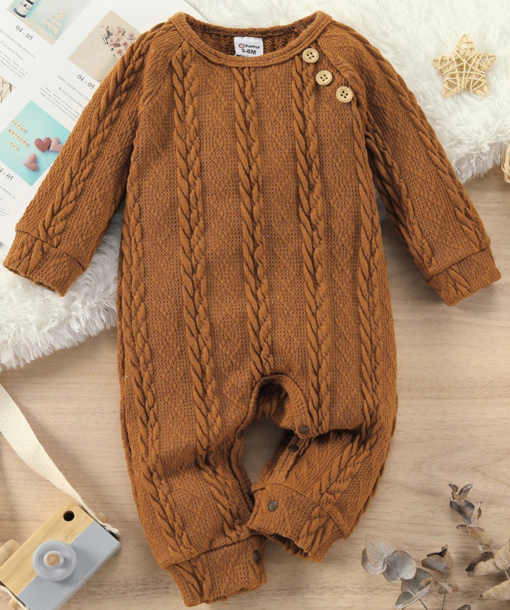 BABY LONG SLEEVE KNIT WITH BUTTONS