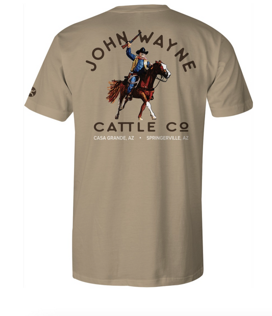 HOOEY MENS JOHN WAYNE TAN TEE