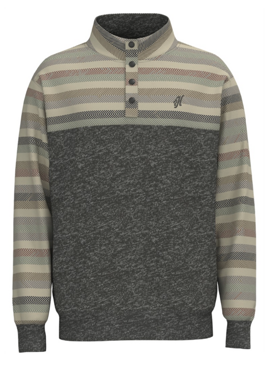 HOOEY MENS STEVIE CHARCOAL PULLOVER