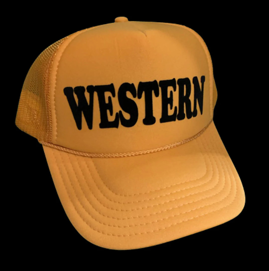 MUSTARD WESTERN TRUCKER HAT